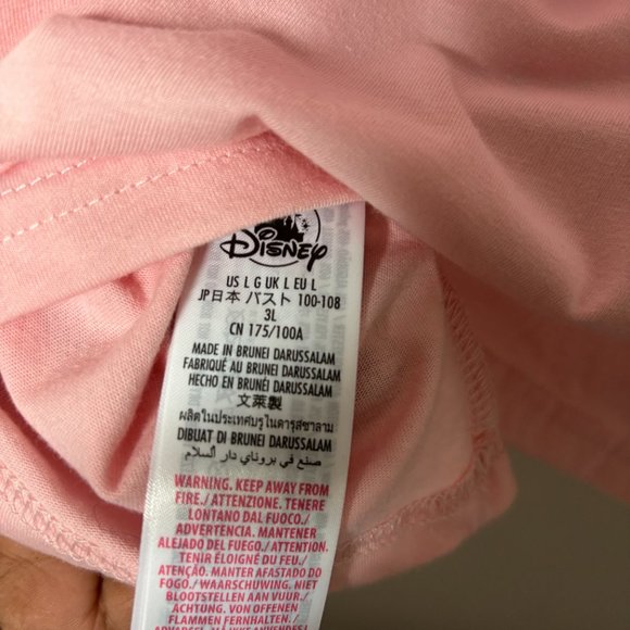 NWT Disney Women's Sz L Pink Graphic Long Sleeve Tshirt - Picture 4 of 4
